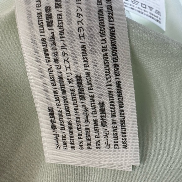 NEW ABERCROMBIE & FITCH Forest Green Chiffon Long Sleeve Short Dress, Small - Picture 7 of 8